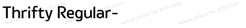 Thrifty Regular字体转换